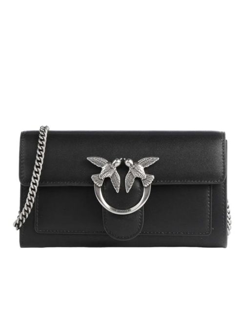 LOVE ONE WALLET PINKO | 100062.A0F1Z99O NERO-OLD SILVER